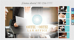 Desktop Screenshot of oficinalegalortizortiz.com